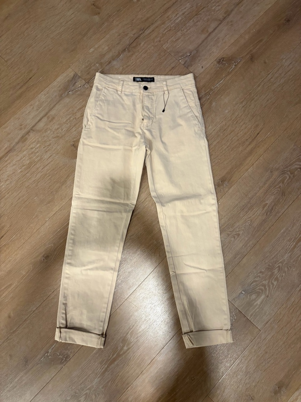 Zara Men Cream Chino Pants